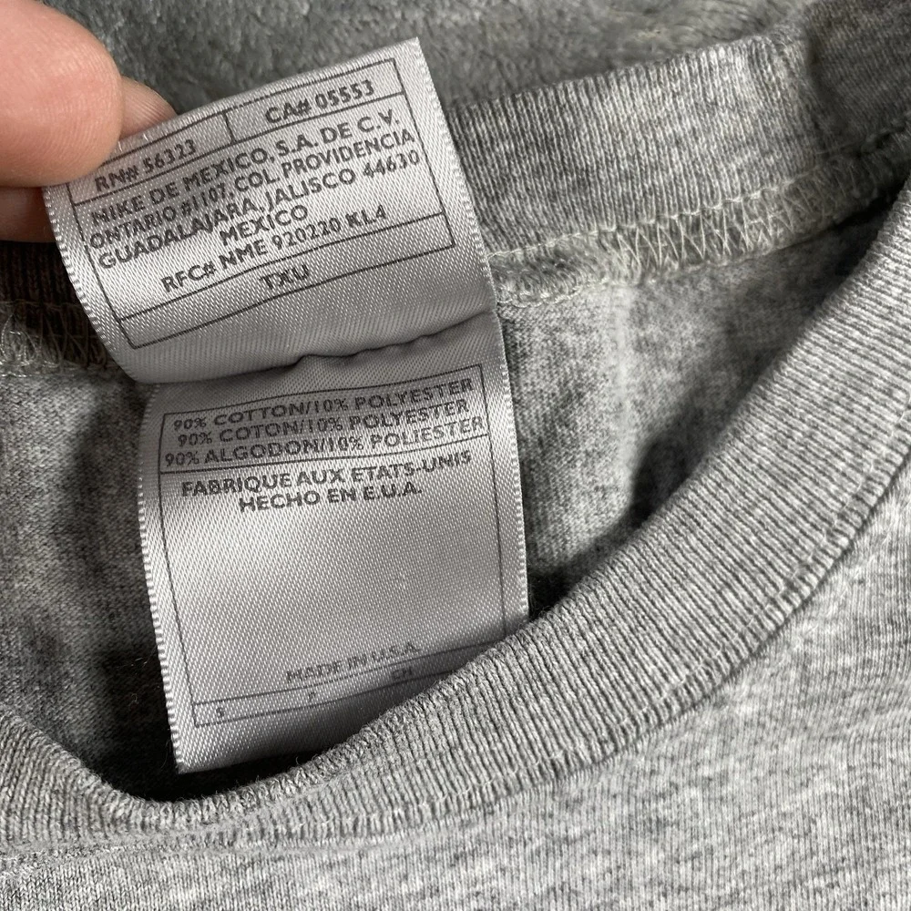 Vtg Nike Shox Shirt Mens Size Small Grey Boing Sleeveless Graphic Print Tank USA